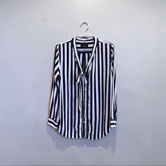 Rails large collette navy and white striped sailor blouse - Picture 3 of 13